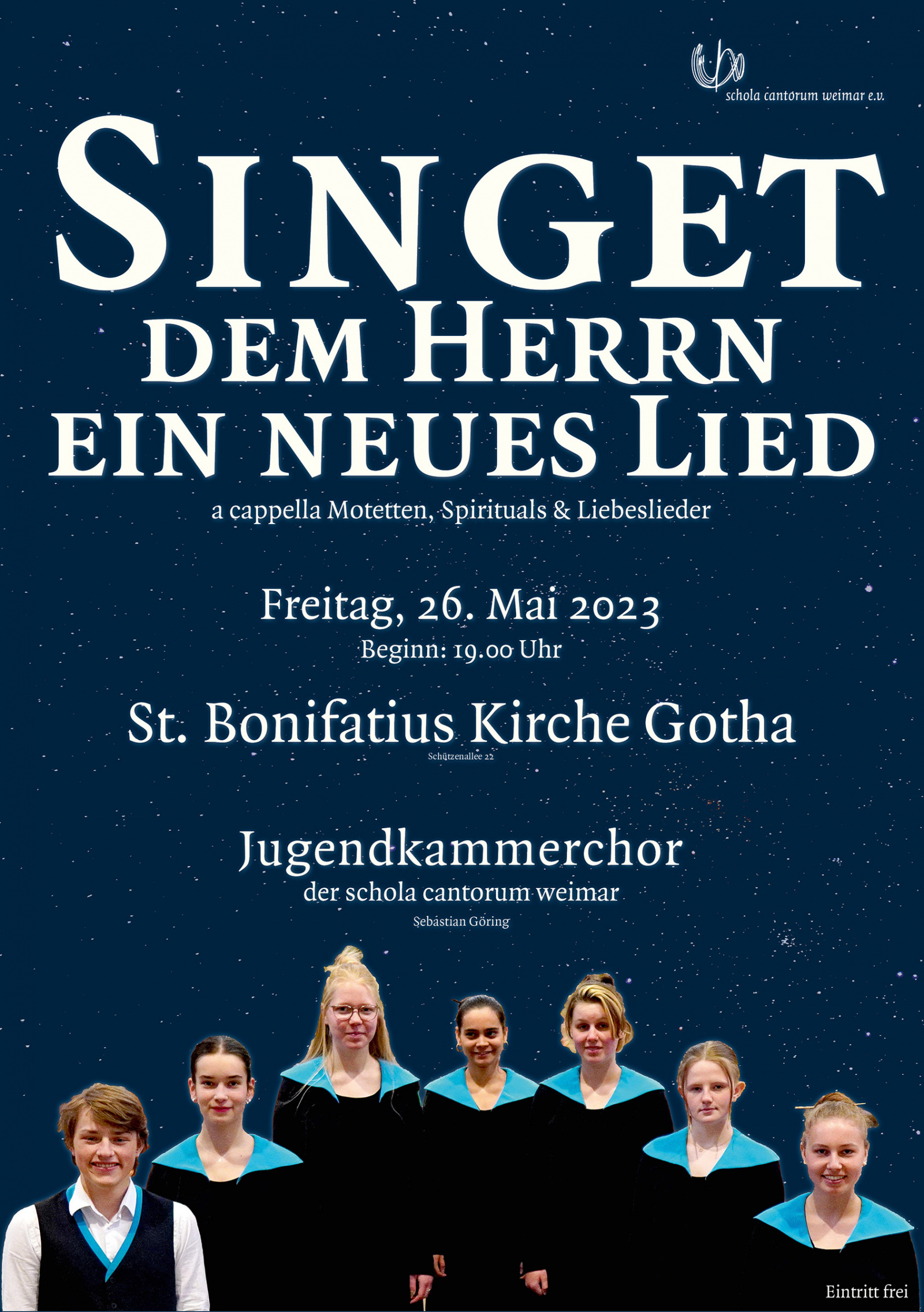 Plakat zum Konzert in Gotha